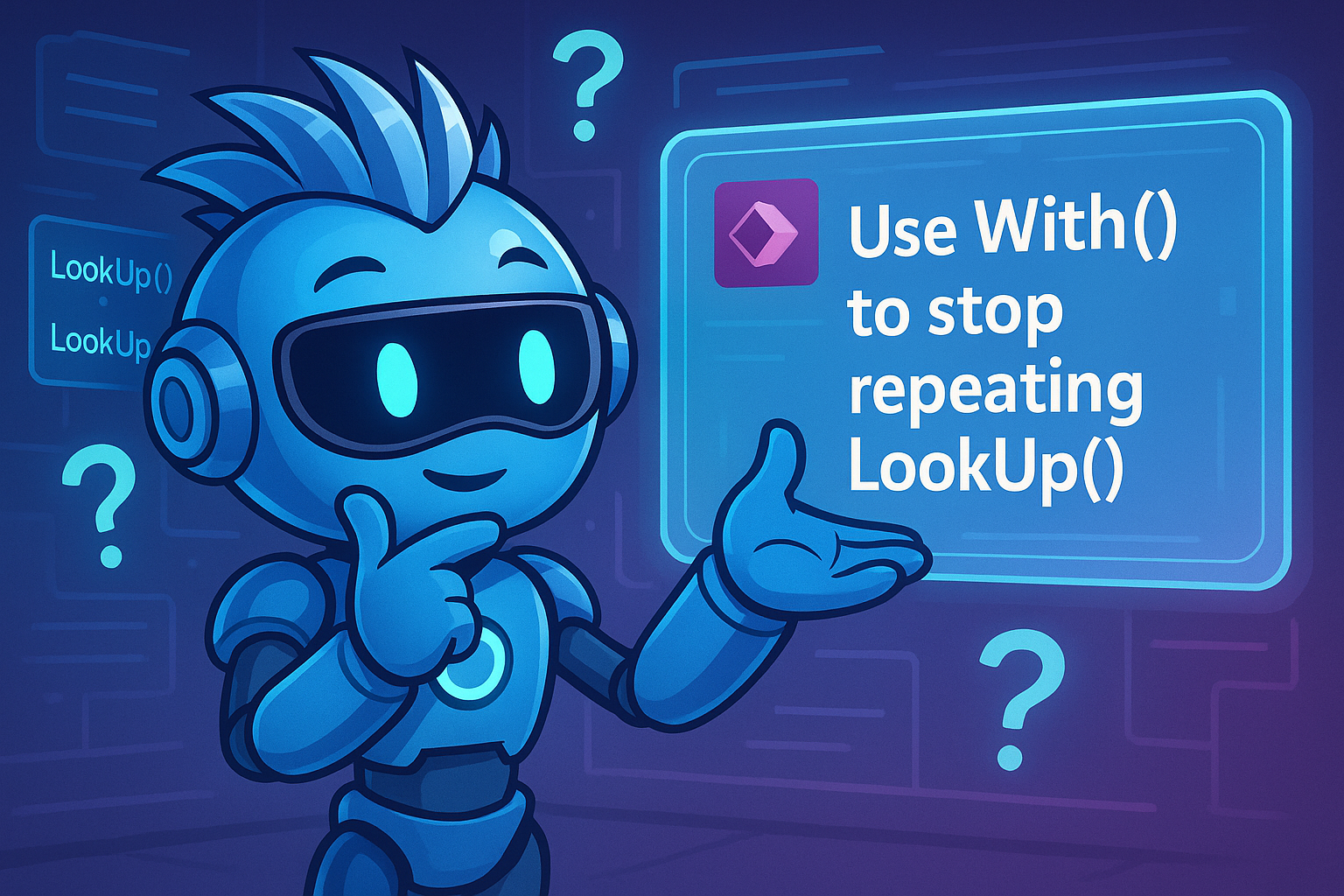 Use With() to stop repeating LookUps